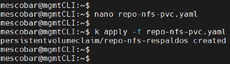 How to Configure NFS Repository for Kasten K10 — screenshot 10