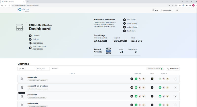 How to install Kasten K10 at Google GKE — screenshot 20