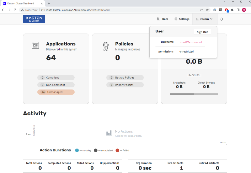 How to Integrate Active Directory with Kasten K10 and OpenShift — screenshot 9