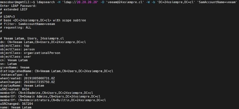 How to Integrate Active Directory with Kasten K10 and OpenShift — screenshot 12