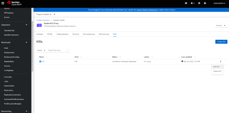 How to Integrate Active Directory with Kasten K10 and OpenShift — screenshot 7