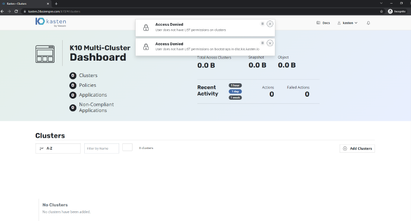 Kasten RBAC Multi-Tenant Multi-Cluster Keycloak – 3 — screenshot 9