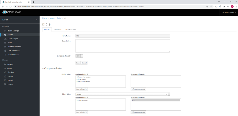 Kasten RBAC Multi-Tenant Multi-Cluster Keycloak – 1 — screenshot 13