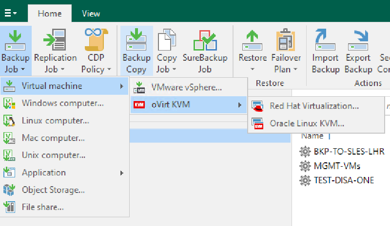 Protecting Oracle KVM with Veeam — screenshot 19