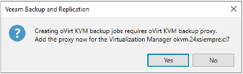 Protecting Oracle KVM with Veeam — screenshot 9