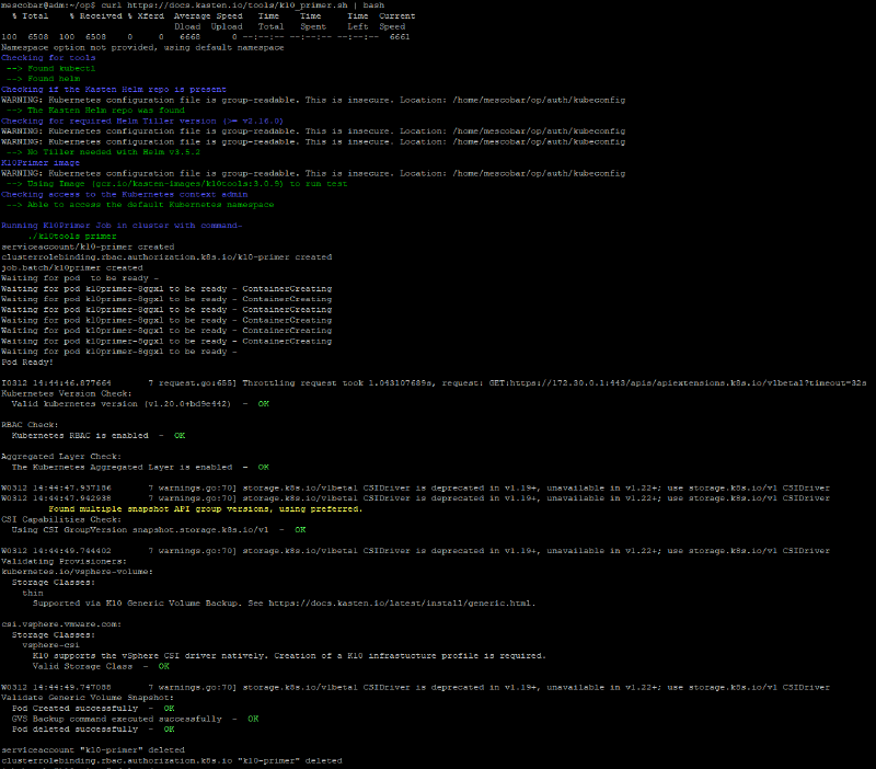 Red Hat OpenShift in vSphere with Kasten — primer
