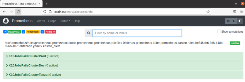 Configure Email Alerts in Kasten K10 — imagen