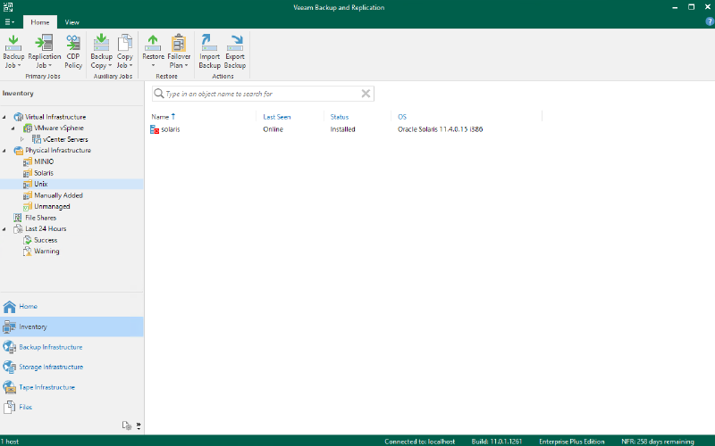 Veeam Agent for Solaris and Veeam 11a — screenshot 11