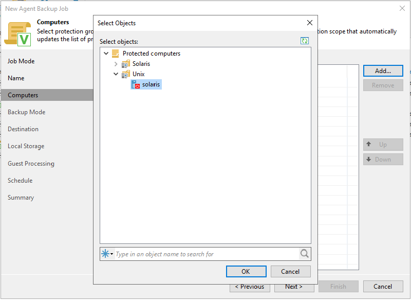Veeam Agent for Solaris and Veeam 11a — screenshot 14