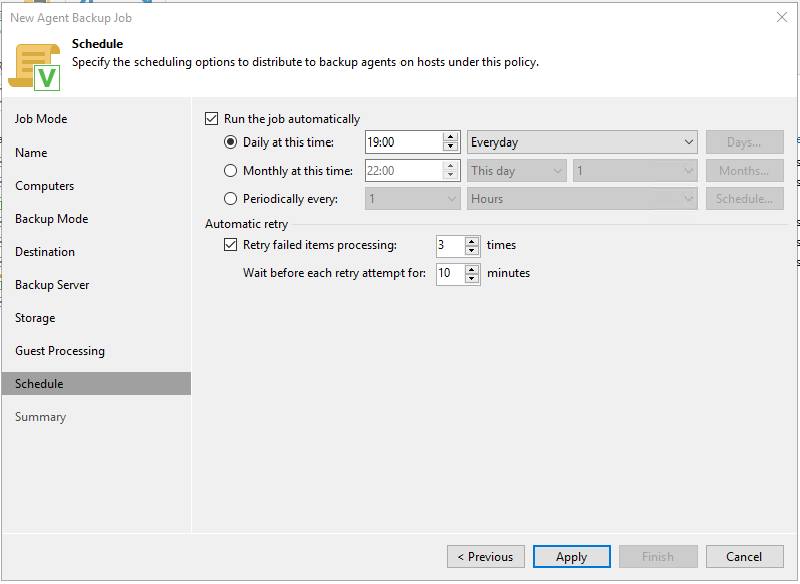 Veeam Agent for Solaris and Veeam 11a — screenshot 23