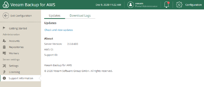 Veeam Backup for AWS v3 — image 35 1024 x 437