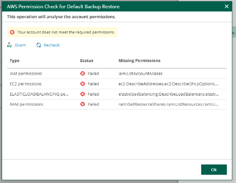 Veeam Backup for AWS v3 — screenshot 5