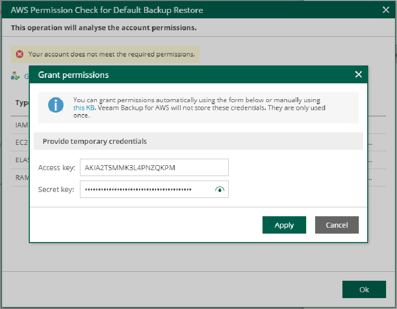 Veeam Backup for AWS v3 — screenshot 6