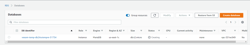 Veeam Backup for AWS v3 — screenshot 22
