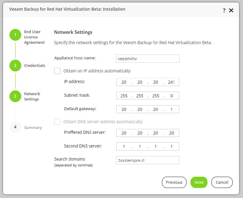 Veeam Backup for Red Hat Virtualization — screenshot 17