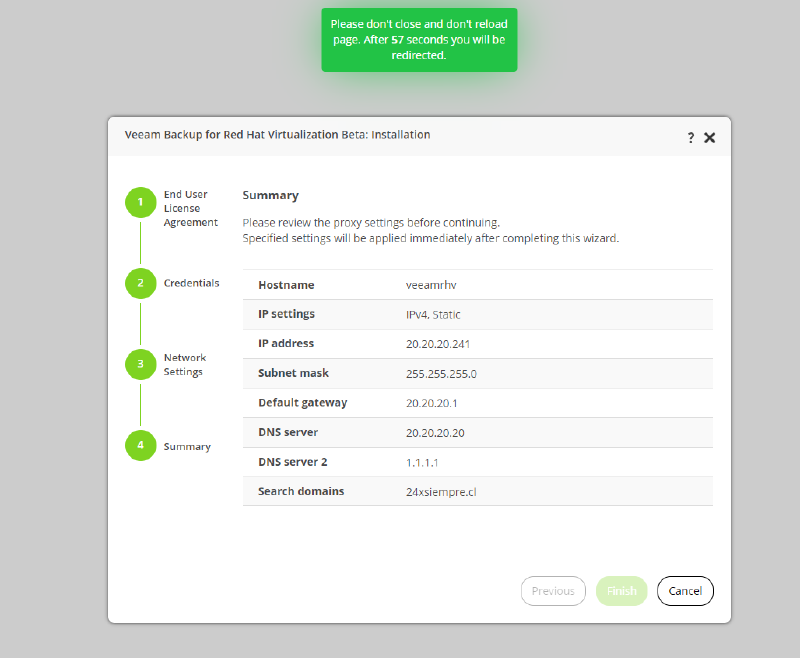 Veeam Backup for Red Hat Virtualization — screenshot 19