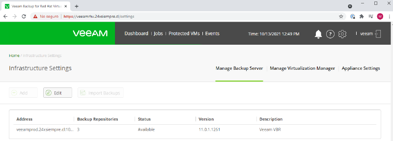 Veeam Backup for Red Hat Virtualization — screenshot 31