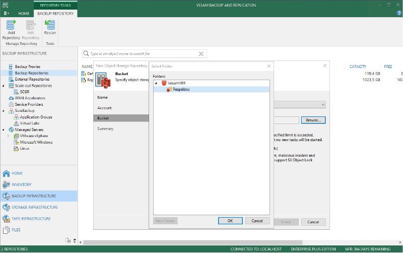 Veeam Capacity Tier Oracle Cloud Object Storage — O C R E P O 5