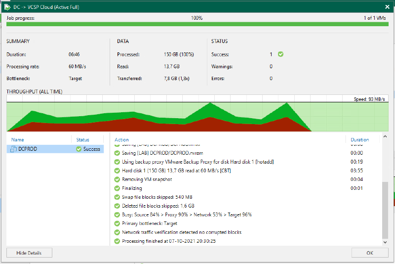 Veeam Cloud Connect Performance — screenshot 3