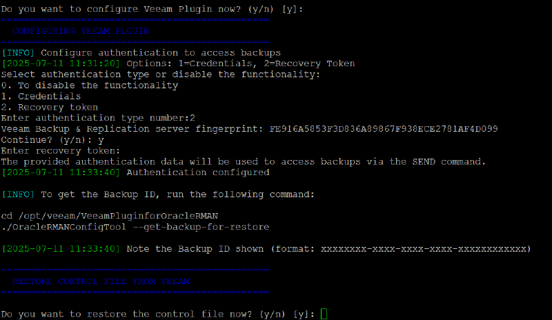 Veeam Explorer Oracle RMAN — screenshot 34