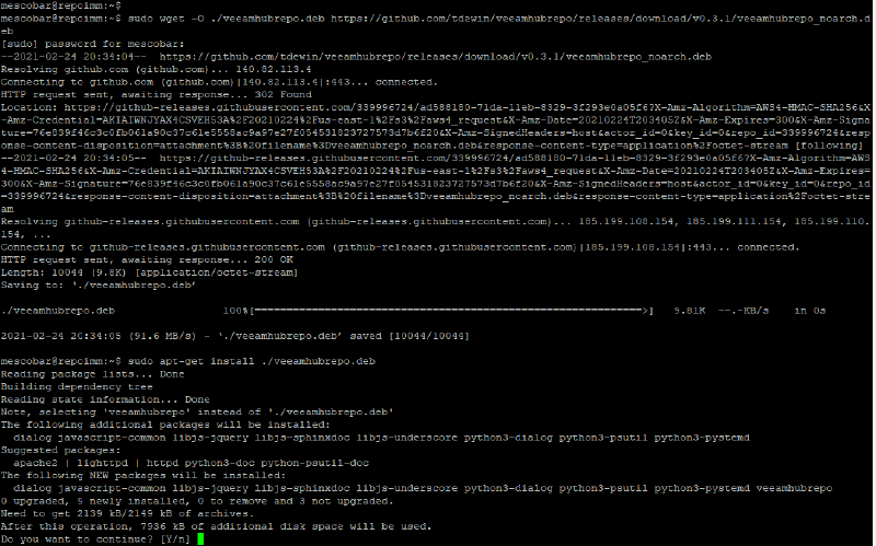 Veeam Hardened (Immutable) Repository — screenshot 3