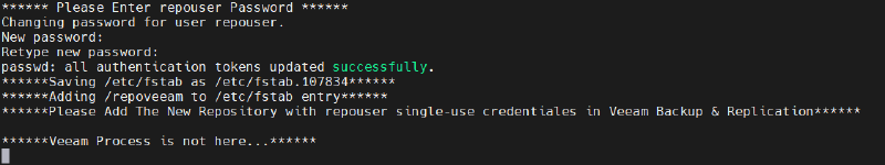 Veeam Immutable Repository with Red Hat Enterprise Linux — screenshot 9