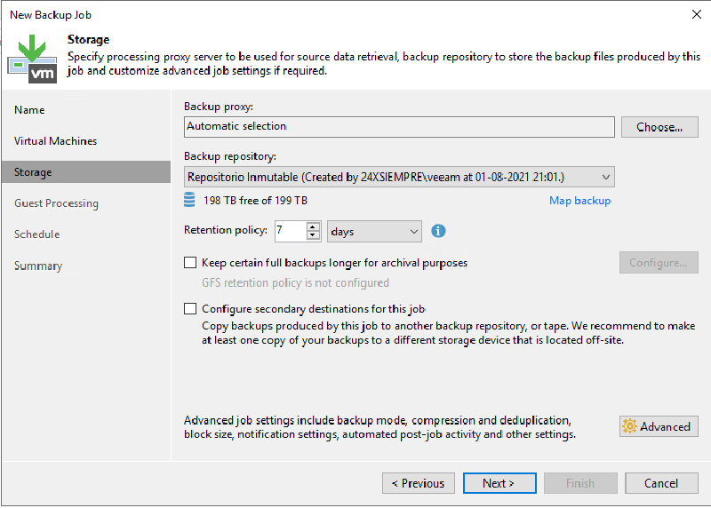 Veeam Immutable Repository with Red Hat Enterprise Linux — screenshot 22