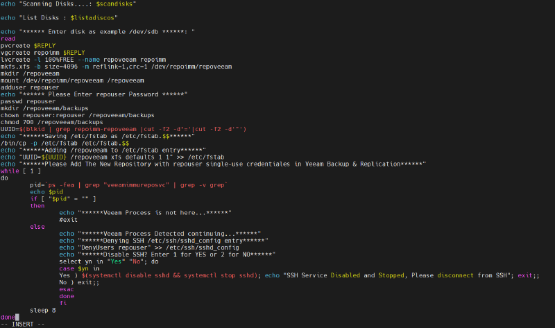 Veeam Immutable Repository with Red Hat Enterprise Linux — screenshot 3