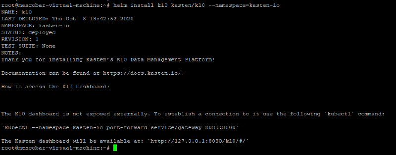 Veeam + Kasten — screenshot 15