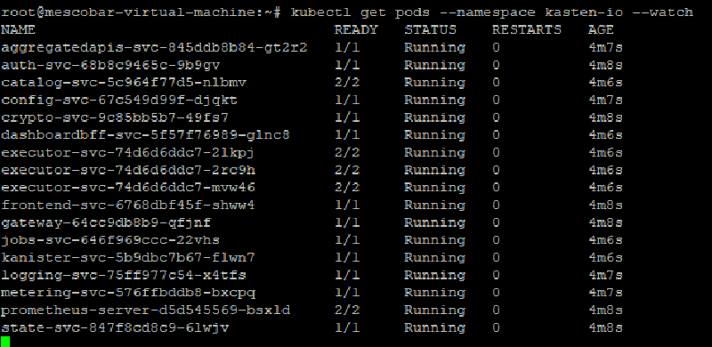 Veeam + Kasten — screenshot 19