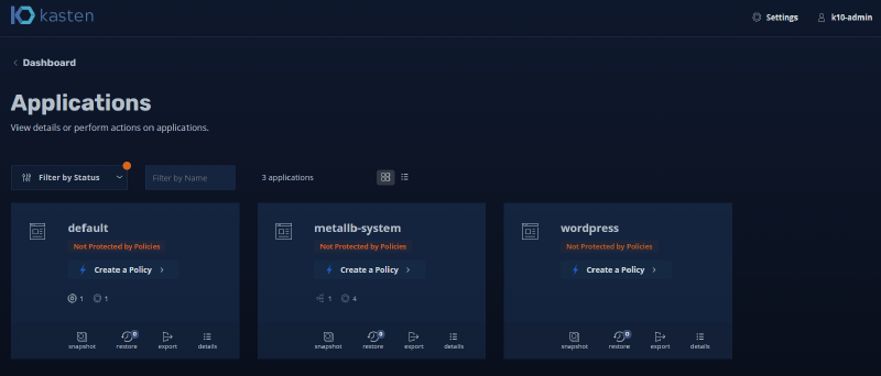 Veeam + Kasten — screenshot 37