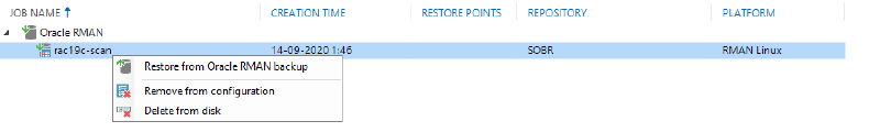 Veeam Oracle RMAN Plugin — screenshot 9
