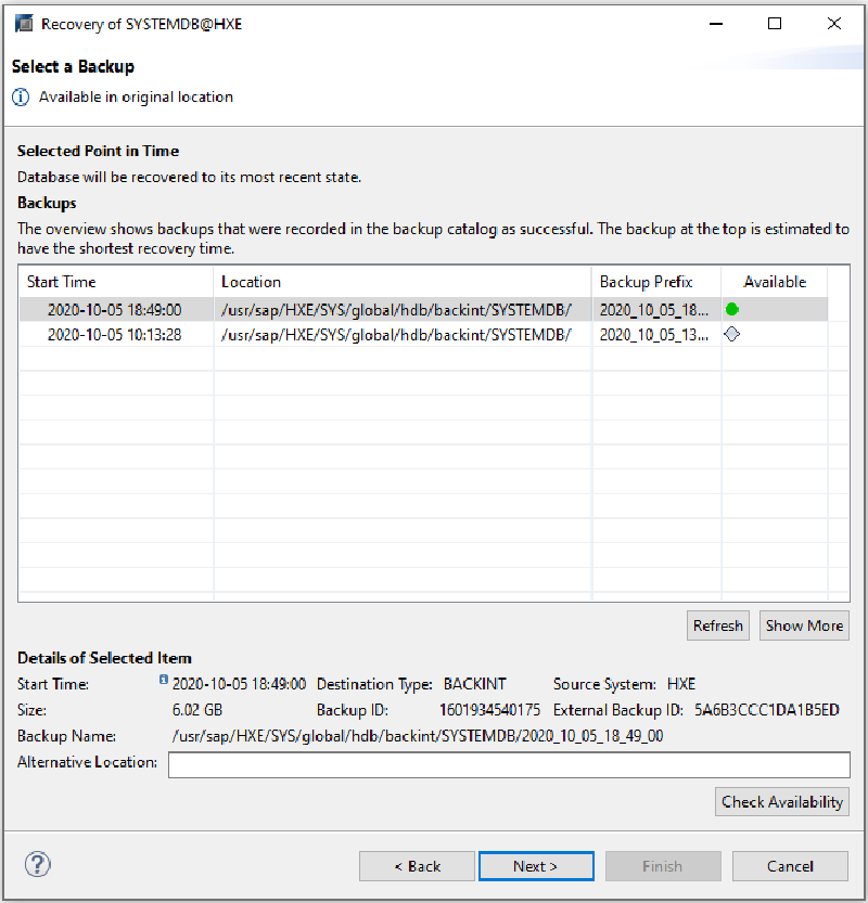 Veeam Plugin SAP HANA — screenshot 24