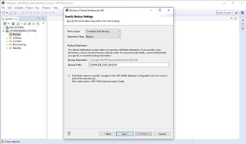 Veeam Plugin SAP HANA — screenshot 3
