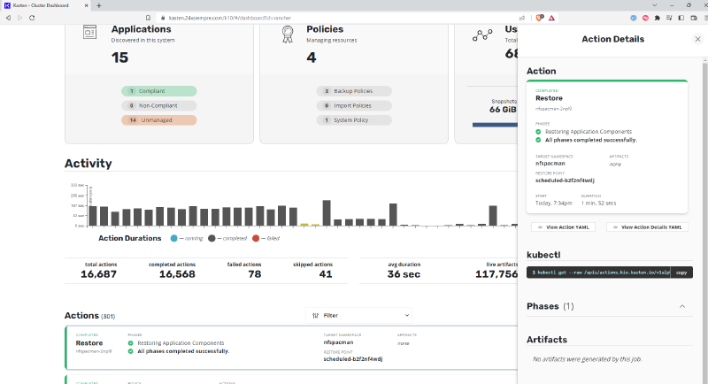 Como Configurar Repositorio NFS para Kasten K10 — captura 19