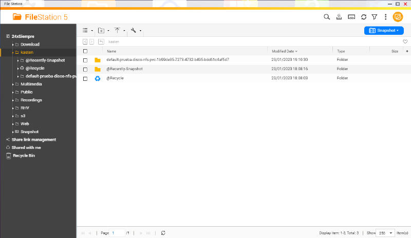 Como Configurar Repositorio NFS para Kasten K10 — captura 8