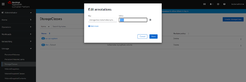 Como Instalar vSphere CSI Driver en RedHat OpenShift 4.x — captura 21