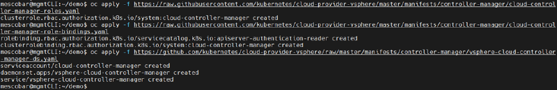 Como Instalar vSphere CSI Driver en RedHat OpenShift 4.x — captura 4