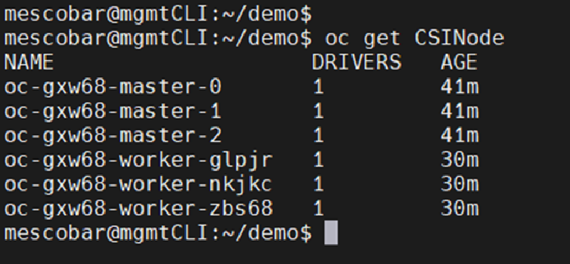 Como Instalar vSphere CSI Driver en RedHat OpenShift 4.x — captura 8