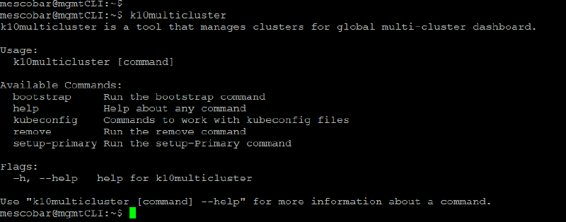 Instalar Kasten Multi-Cluster Manager — captura 11
