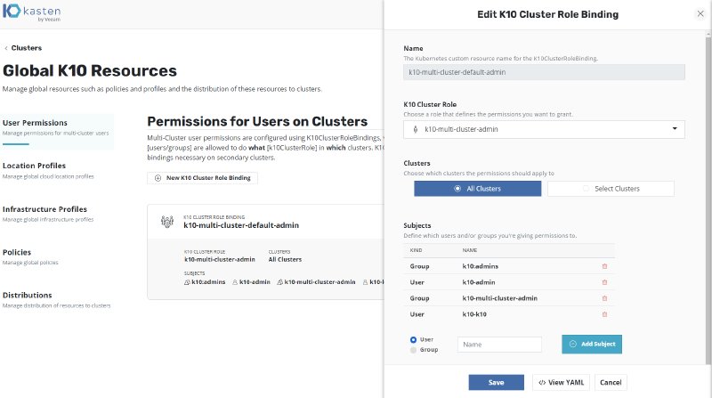 Instalar Kasten Multi-Cluster Manager — captura 14