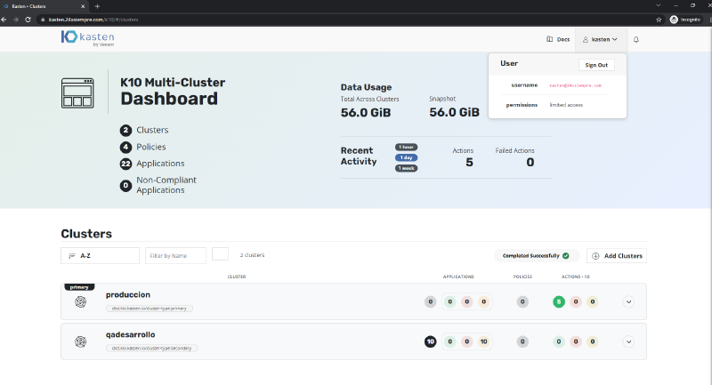Kasten RBAC Multi-Tenant Multi-Cluster Keycloak – 3 — captura 14