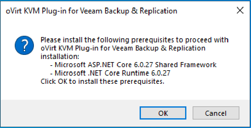 Protegiendo Oracle KVM con Veeam — captura 1