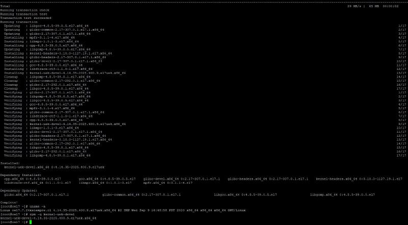 Veeam Agent Linux - Oracle Linux / Exadata — kernel uek
