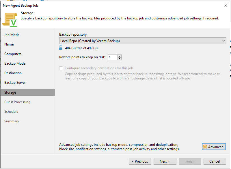 Veeam Agent para Solaris y Veeam 11a — captura 20