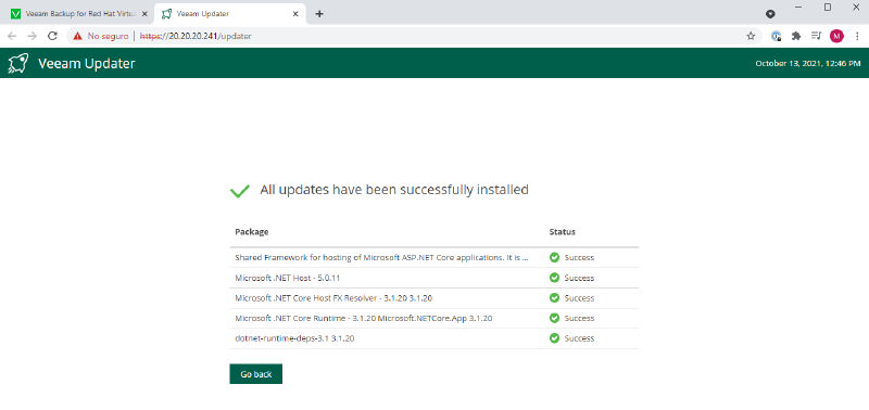 Veeam Backup for Red Hat Virtualization — captura 26