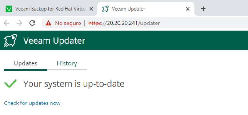 Veeam Backup for Red Hat Virtualization — captura 27