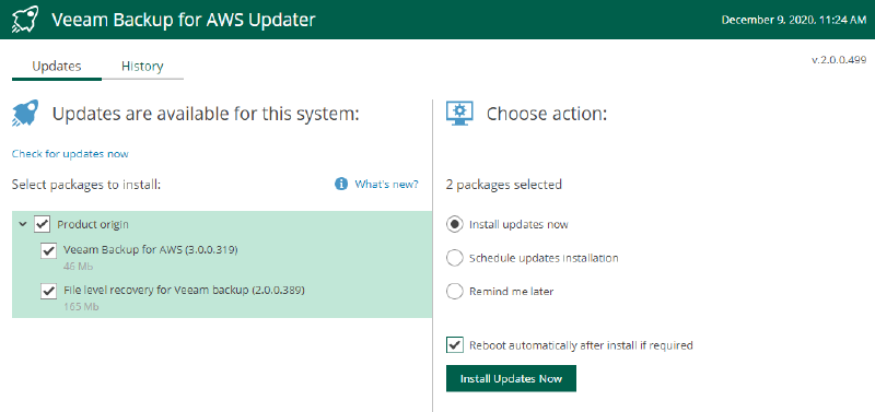 Veeam Backup para AWS v3 — captura 2