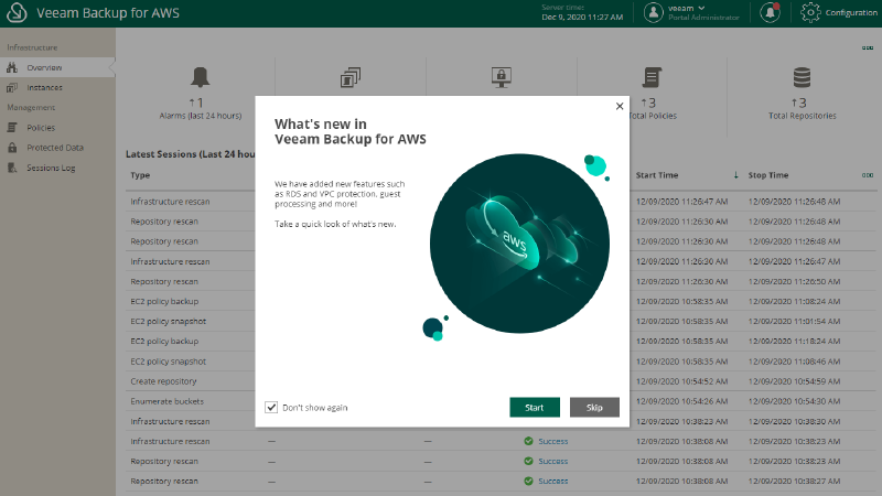 Veeam Backup para AWS v3 — captura 4