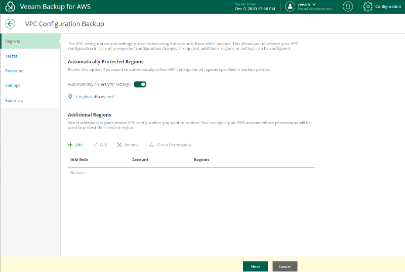 Veeam Backup para AWS v3 — captura 27